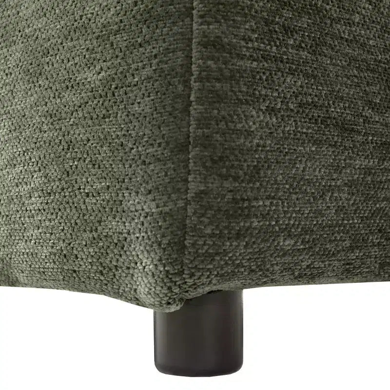 Divano Multifunzionale in ciniglia con Pouf Modulare, Porte USB e Porta Telefono
