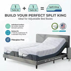 Materasso Twin XL in Memory Foam da 12-14 pollici, letto premium rigido rinfrescante in gel e tè verde, rivestimento rimovibile senza fibra di vetro, traspirante e di supporto