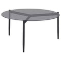Coaster,Rosalie Round Smoked Glass Top Coffee Table