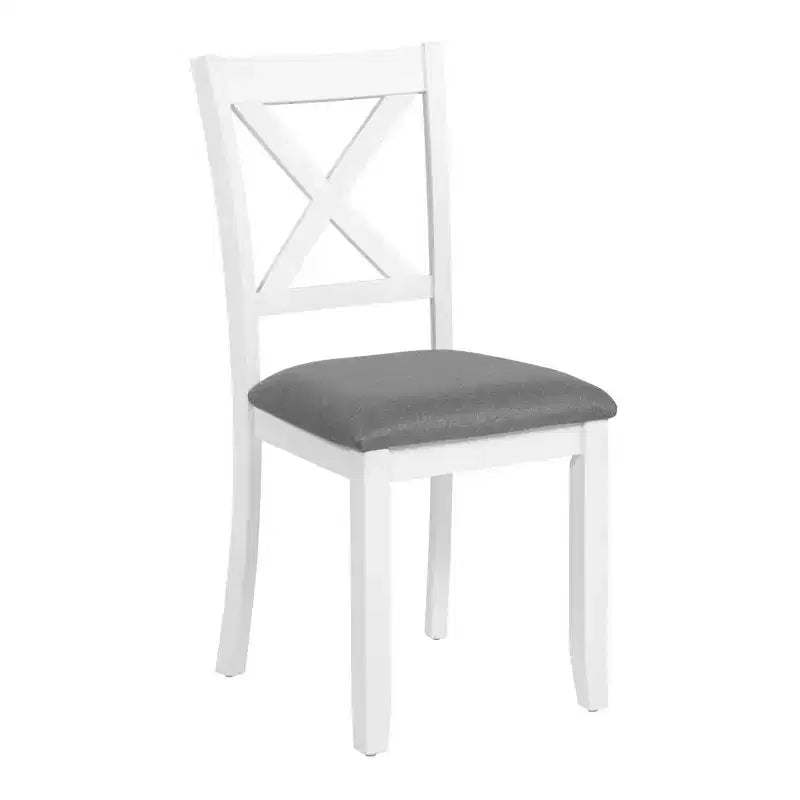 Set di 4 sedie da pranzo in legno, seduta imbottita, per sala da pranzo, soggiorno, cucina, bicolore nero e beige