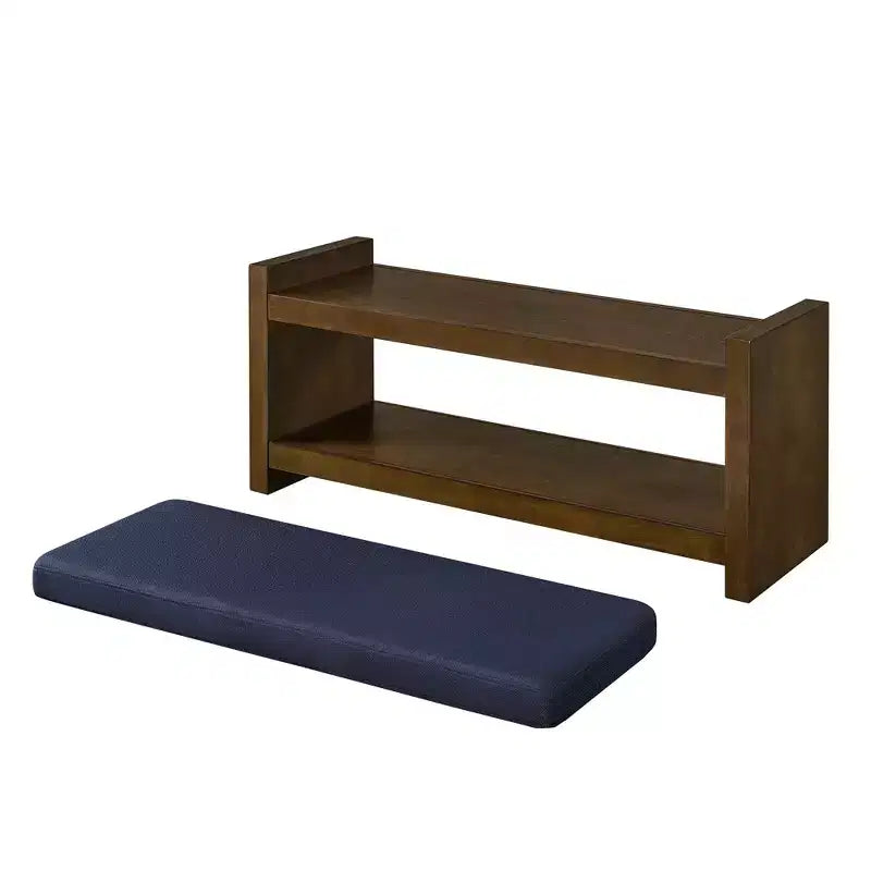Panca Accent con scarpiera a ripiano inferiore, panca imbottita, panca moderna e compatta da fondo letto con contenitore
