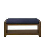 Panca Accent con scarpiera a ripiano inferiore, panca imbottita, panca moderna e compatta da fondo letto con contenitore
