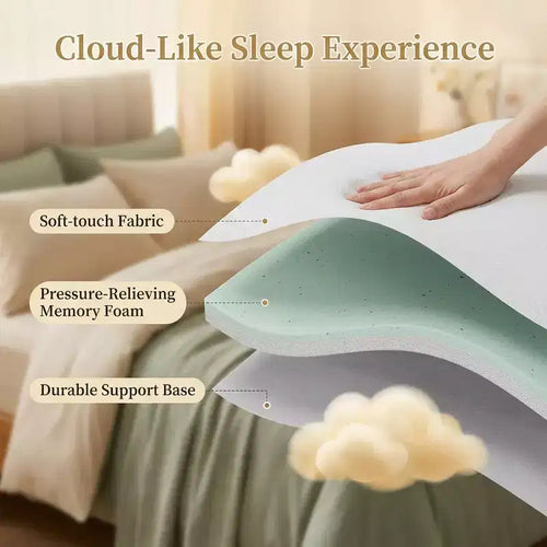 Materasso di ricambio per divano letto da 4 pollici, materasso in memory foam rinfrescante per divano estraibile, certificato CertiPUR-US