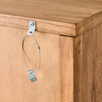 Libreria Arch con ante, libreria ad arco da 72'' con ripiani aperti e mobile contenitore