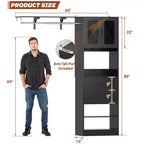 Sistema per armadio Besiost 20-60 con anta Visualize e cassetti in legno