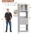 Sistema per armadio Besiost 20-60 con anta Visualize e cassetti in legno