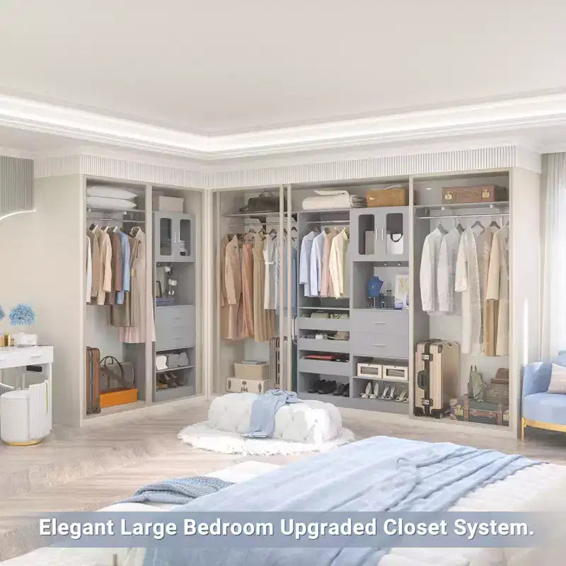 Besiost 80-120 Sistema per armadio con anta e cassetti in legno
