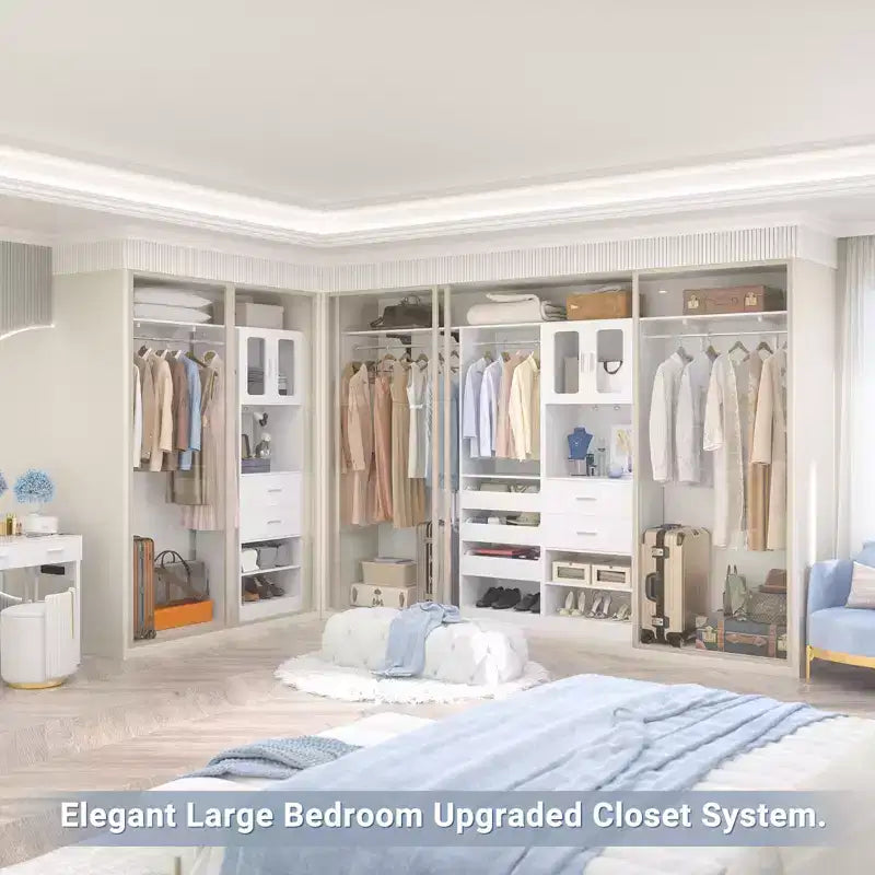 Besiost 80-120 Sistema per armadio con anta e cassetti in legno