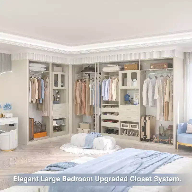 Besiost 80-120 Sistema per armadio con anta e cassetti in legno