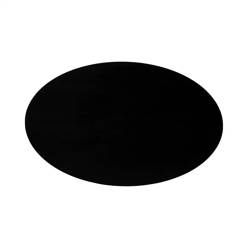 Tavolino da caffè ovale in legno Kate e Laurel Foxford, 38x24x18, nero