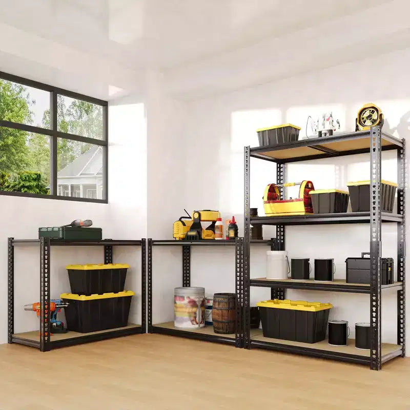 Scaffale portaoggetti 40x20x60, scaffale da garage in metallo regolabile a 4 livelli, ripiani in MDF, capacità 2000 libbre, organizer multiuso