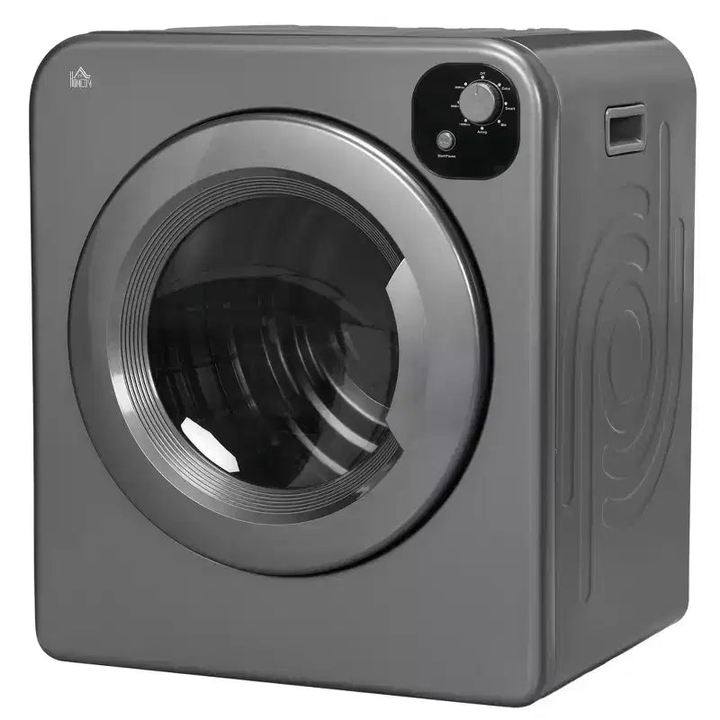 Compact Laundry Dryer 1300W Portable Clothes Dryer with 3.2 cu.ft Stainless Steel Drum, Front Load Electric Dryer